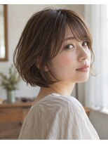 フレイムス ヘアアンドリラックス 大宮東口店(Frames)&nbsp;レイヤーボブ髪型20代30代40代50代前髪あり前髪なし面長丸顔大宮