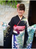 成人式アップスタイル