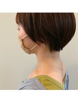 ポーズ(PAUSE)&nbsp;ショートボブ×オレンジベージュ