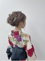 グランルッソ 岡山駅前(GRAN LUSSO)&nbsp;浴衣と中間アップアレンジ