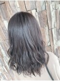ゆる巻き×ディープベージュ