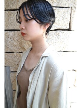 ヌード(NUDE) 「NUDE」#大人かわいい 暗髪 濡れ髪 ハンサムショート