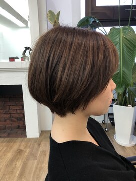 アメリ(Ameri) -Ameri-コンパクトショート　×   ナチュラルブラウン