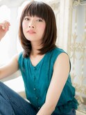 *CUORE水戸*…艶カラー大人可愛い前下がり切りっぱなしボブディb