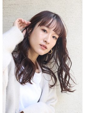 アンバースデー(UNBIRTHDAY) 透けバング/大人可愛いパーマ●20代30代40代前髪あり【HIYORI】