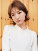 ブゾン(buZon)&nbsp;【buZon ブゾン】小顔前髪外ハネボブ大人可愛いショコラアッシュ