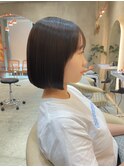 【澤口龍成】前髪カタログマチルダボブピンクベージュ