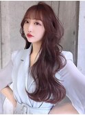 学割U24 韓国風 ウルフ フェイスレイヤー 顔周り 前髪 626