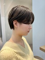 ヌイ 横浜(nui)&nbsp;丸みショートハンサムショート_美髪ピンクブラウン