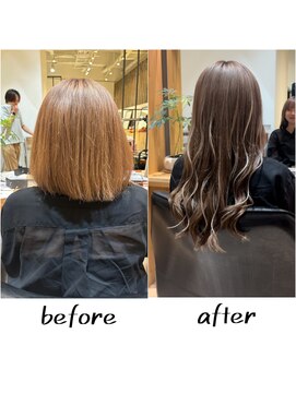 スカラ(SCALA.) シールエクステ80本でボブからロングヘアへスタイルチェンジ！！