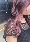 |mizuho|インナーカラーピンクブラウンカシスピンクベビーピンク
