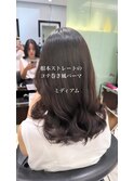 ミディアムパーマ/ストカール/韓国ヘア/パーマ