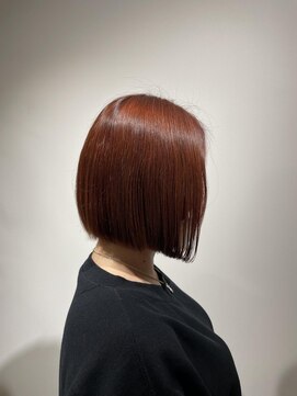 イデア 八潮店(IDEA) [idea菊地]ワンレンボブ、チェリーレッド