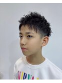 キッズカット　男の子　ツーブロック　ショート