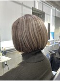白髪ぼかしハイライト/バレイヤージュ/シルキーベージュ/船橋