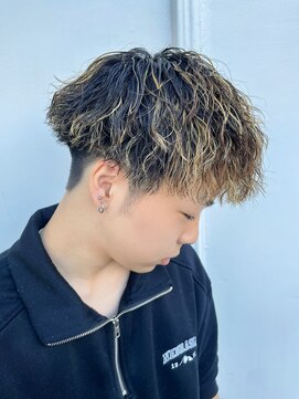 ラエレメン(Laere men) 【縦落ちツイスパ】刈り上げマッシュ