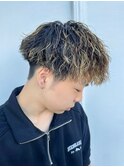 【縦落ちツイスパ】刈り上げマッシュ