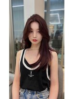 エル 北千住(elu)&nbsp;レイヤーカット_ラベンダーカラーミストバングエアリー