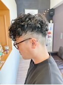 メンズヘア ツイストピンパーマ