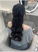 ハーフアップ／心斎橋ヘアセット