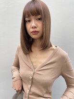 ロンド マーレ 天神大名店(Lond mare) グレージュ 縮毛矯正 前髪縮毛 ストレート レイヤー 韓国