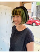 キッカ(kicca)&nbsp;【kicca】個性を引き出すネオンカラー×ボブ