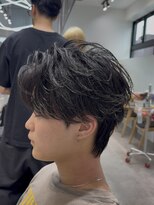 フィフス 渋谷(fifth) 渋谷フェザーパーマニュアンス大人ビジネスセンターパートパーマ