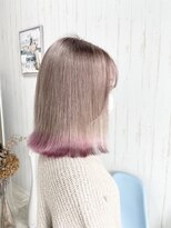 ロア 熊本(LOA)&nbsp;ハイトーンミルクティーベージュ/ピンク裾カラー