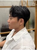 MEN’S HAIR/サーフカール/刈り上げセンターパート/松戸駅