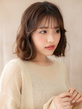 モッズヘア 越谷(mod's hair) 大人かわいい切りっぱなし小顔ゆるふわミディアムY越谷20代30代