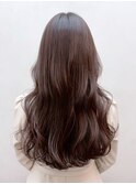 ロング韓国ヘア大人ガーリー 顔周りレイヤー_ba574751