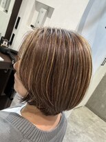 アッシュ 武蔵新城店(Ash)&nbsp;ブラウン×ベージュ　コントラストハイライト