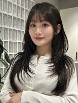 テクネ 天神大名(techne) 天神大名今泉ロングハッシュカット小顔くびれ顔まわりレイヤー