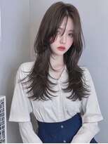 レア 新越谷(LEA) ストレートロング× ダークグレージュ