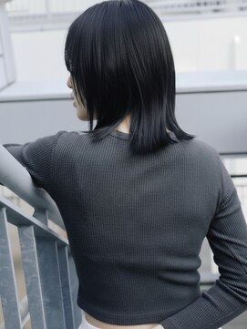 フレイムス ヘアアンドリラックス 吉川店(Frames hair&relax) 地毛風カラー20代30代40代◎前髪なし小顔外ハネミディアム吉川