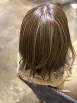 お～るうぇいず(always)&nbsp;大人可愛いミディアムボブハイライトグレー透明感グレージュ