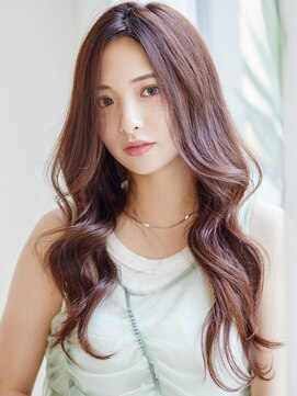 ラフィス ヘアー リノ 三宮店(La fith hair lino) 【La fith】ゆるふわロング×センターパート