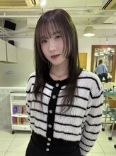 マアム ジー 明大前店(ma'am Zee) 顔周りレイヤー×カプチーノブラウニー