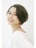 【30代40代50代】 ナチュラルショートボブ