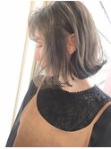 【lamp尾崎】透明感◎グレーベージュ外ハネBOB