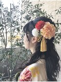 ＊着物ハーフアップスタイル＊