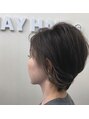 メイヘアー(MAY HAIR)&nbsp;ツーセクションで重さを取り耳周りにグレージュのインナーカラー