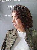 切りっぱなしボブ×ナチュラルハイライト! 担当 遠藤