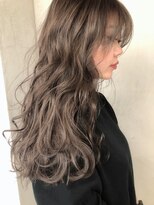 ヌイ 横浜(nui) シアグレージュ_毛先パーマことりベージュウォーターフォール