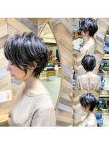 ネオリーブ モカ 川崎チネチッタ店(Neolive mocca)&nbsp;頭の形が綺麗に見える襟足スッキリ丸みショート　ブラウン　川崎