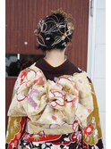 成人式スタイル/ヘアアレンジ/アッシュブラック金沢◎20代