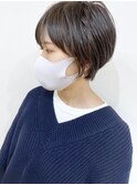 【morio成増/ムラマツ】大人クールショート　黒髪　オフィス