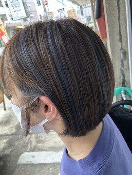 インナーカラーショートボブ L プチルポ Petit Repos のヘアカタログ ホットペッパービューティー