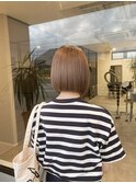 20代30代40代前下がりストレート大人ボブリップライン