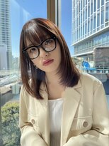 ヒアカアヴェダ 東京ガーデンテラス店(Heaka AVEDA) ナチュラルミディアムレイヤー20代30代40代大人可愛いストレート